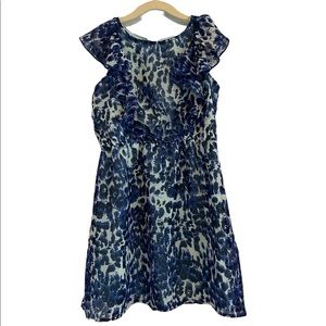 ABS Kids Blue Leopard Dress
